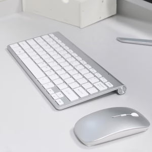Ultra-Slim Wireless Keyboard & Mouse Combo | طقم لوحة مفاتيح وفأرة لاسلكية فائق النحافة